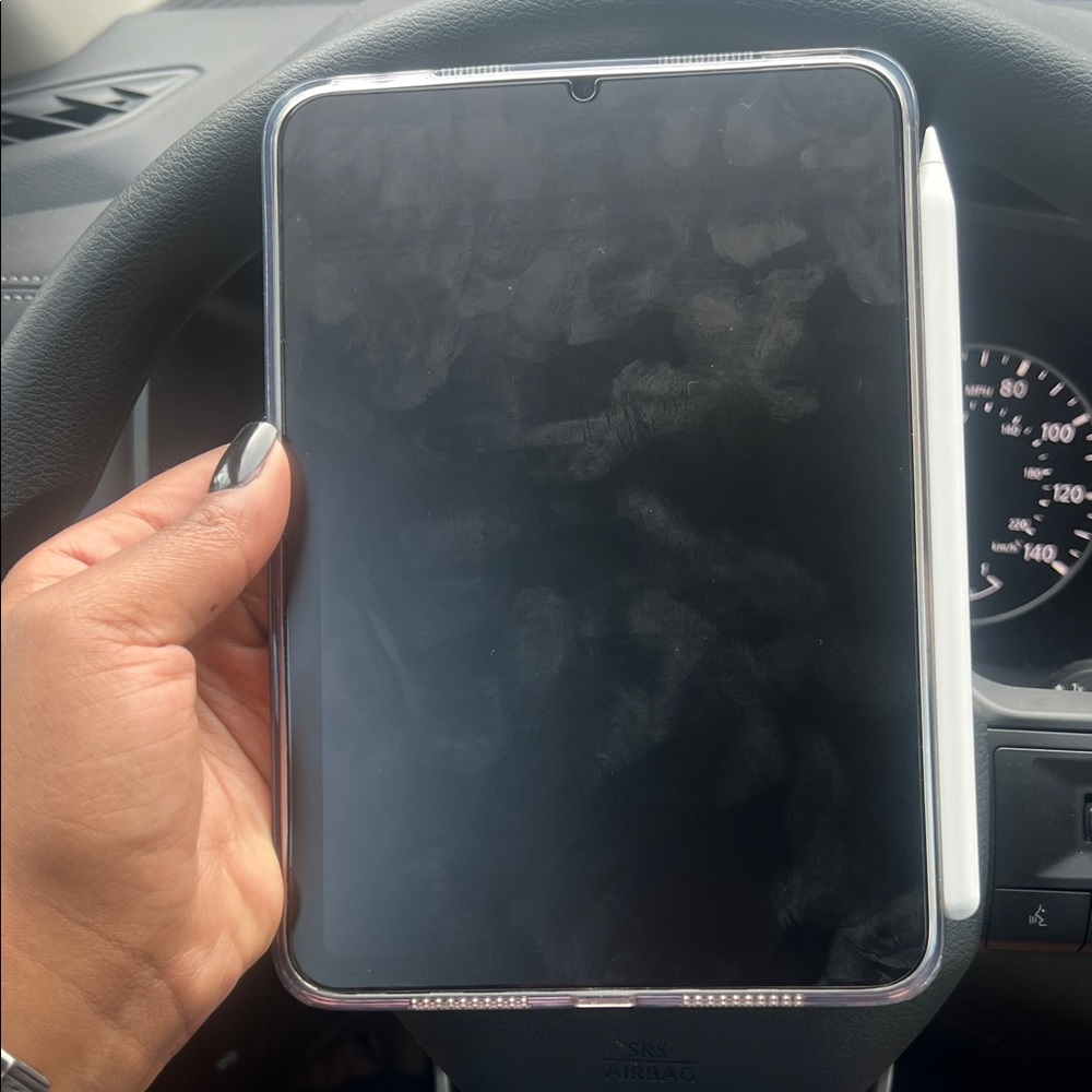 iPad Mini (A17) 256 GB w. Apple Pencil. Clear Case & Charger included.